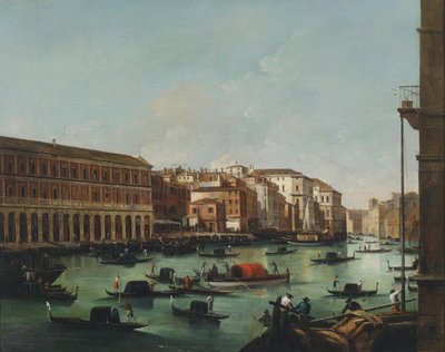 Venezia, veduta dal Canal Grande con le Fabbriche Nuove di Rialto da Giuseppe Bernardino Bison
